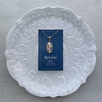 【値下げ2000円→1000円】[ oval ]ビジュー ネックレス color：nuance lavender and clear