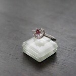 マラヤガーネット　ステラムーンCZリング　SILVER925　
