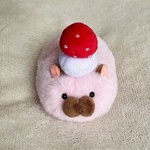 ふぐふぐはむすたー　いちごチョコにまねっこの姿