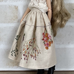 NO,615 リカちゃん服　【単品】春の花束　ふんわりオシャレ　スカート　リアルクローズ