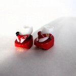 ブライス◆ブライス着物◆下駄◆ぽっこり◆着物◆履物◆赤・柄鼻緒
