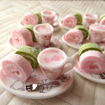 【再販】春っぽいロールケーキと桜ラテ