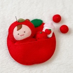 【フェルトマスコット】ぽよりのちゃん(りんご🍎)のお世話セット