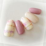 ブランケットネイルPurple×Orchid