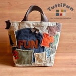 tuttifun＊FUN Geometry Canvas Tote   A239