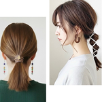 ♥️400  2点目から300円 ★紐2本のポニーフック  紐アレンジ 革紐