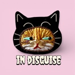 猫かぶってます「IN DISGUISE」刺繍ブローチ