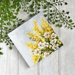 プチキャンバス絵画シリーズ♡アクリル画《原画》  ✴︎ MIMOSA   ✴︎