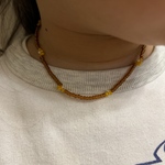 Baby kidsフラワービーズネックレス🤎brown
