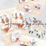アクセサリーHAPPY BAG 2026‼️お花のアクセサリー4点セット　アレルギー対応金具使用　福袋　イヤリング　ピアス　ヘアゴム　リング　ヘアクリップ　キーリング　ポニーフック　クロスとポーチ付き