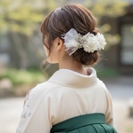 ℕ𝕠.𝟚𝟚  成人式　髪飾り　卒業式　前撮り　振袖　袴　白無垢　色打掛　ヘッドドレス　和装　結婚式　