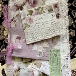 ジャンクジャーナル雑記帳(Romantic Rose) 束帳