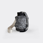 Leather bag #004 “Jar” Shoulder type_グレイ×ブラック