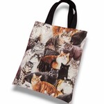 オーダー猫柄　リアルプリント　裏地付きトートバッグ
