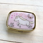 笑顔の白馬　ピルケース  アクセサリーケース  ほっこり　かわいい　プチギフト