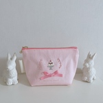 プリン刺繍♡ポーチ