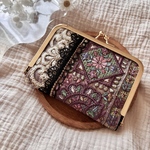 インド刺繍リボン　がま口