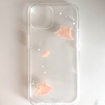 めんだこiPhone15クリアソフトケース