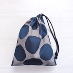 タイプ選べる巾着袋☆コップ袋☆入園グッズ☆入学グッズ☆ドット☆ネイビー☆グレー☆