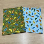w60×40cm ランチョンマット 2枚セット 青色 カーキ色 恐竜柄 男の子 小学校 給食