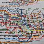 40×60ランチョンマット　ランチマット　路線図柄
