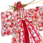 ◯ひな祭りにオススメ◯金彩桜ピンクが可愛い十二単羽織り80〜100サイズ