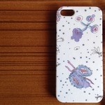 *5/5S*memories of rain*紫*リバティＸミナ*iphone*ｹｰｽスマホケースカバー