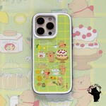 iPhone17対応 スマホケース 紅茶 スイーツ テディベア 