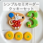 【名入れ可】シンプルセミオーダー アイシングクッキーセット｜誕生日・記念日（スタンダードタイプ）