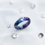 【water ring／静夜】金属アレルギー対応・割れないレジンリング・選べるサイズ