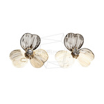 ERG-3157-G【1ペア】フラワーメタルピアス / Flower Metal Earrings