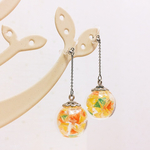 ✳︎さんかく×ガラスドームノンホールピアス✳︎