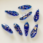 チェコ ダガー 青×ゴールド 10pcs
