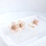 桜セット　ピアス・イヤリング&リング　ディップフラワー　さくら　サクラ