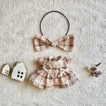 今から着られる春のお洋服＊ピンクチェックのワンピースB