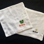 ダブルガーゼハンカチ　刺繍　名前入れ