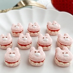 うさぎの苺みるくマカロン🐰🍓