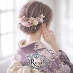 *Fleur Collection＊35*　髪飾り　ヘッドドレス　振袖　袴　結婚式　ローズ　アンティーク　花　卒業式 　成人式　和　和装　紫陽花　かすみ草　ウェディング　前撮り　プリザーブドフラワー 