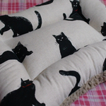 nononさまご予約品【大きな黒猫】スクエアベッド