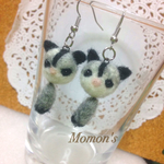 フクロモモンガさんの尻尾ゆらゆらピアス