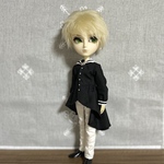 【即納品】1/6サイズ＊セーラーカラーのフィッシュテールブラウス(ブラック)