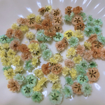 オレンジ×ミントグリーン系 かすみ草ドライフラワー100粒