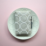 【オリジナルサイズ】　ほぼ日手帳　カバー　jewelstitch tambourine ivory mina perhonen sonokana