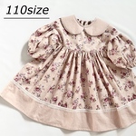 【２月限定販売】ずぼっと着れる 七分袖ワンピース　110size 