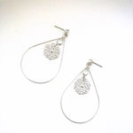 ドロップフープピアス/イヤリング