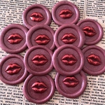 💋Kissマーク💋＊シーリングスタンプ＊シールパーツ＊コラージュ素材