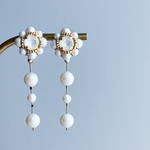 Colore【monotone】× long charm ピアス・イヤリング