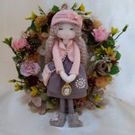 キュートなミニドール゙＊ドールチャーム＊人形チャーム＊プレゼント＊人形＊ミニト゚―ル＊大人可愛いドールチャーム＊ハンドメイドドールチャーム＊送料無料