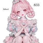 《No.833》オリジナル人物ステッカー 女の子 シール ステッカー
