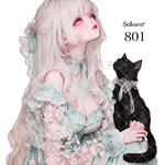 《No.801》オリジナル人物ステッカー 女の子 シール ステッカー